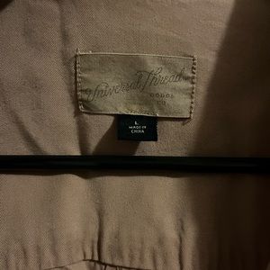 Long Sleeve button down, Light Pink. Size L